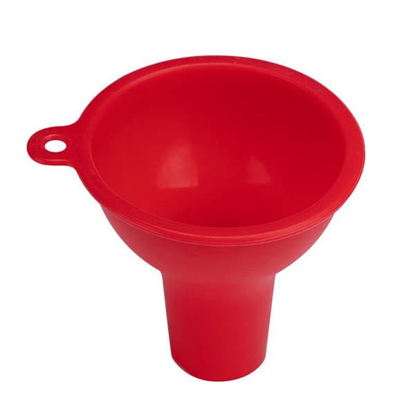 8CM Silikon Köksverktyg Jam Cup Wide Mouth Hopper Filter Cann Red