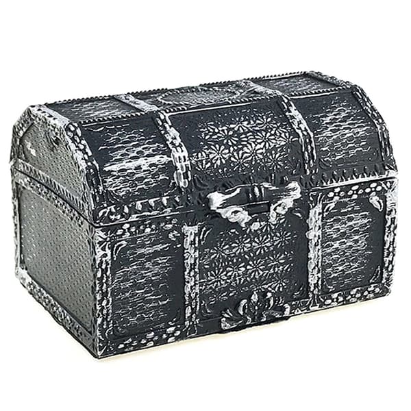 Retro Plast Pirate Treasure Box Crystal Gem Smyckeskrin Stora