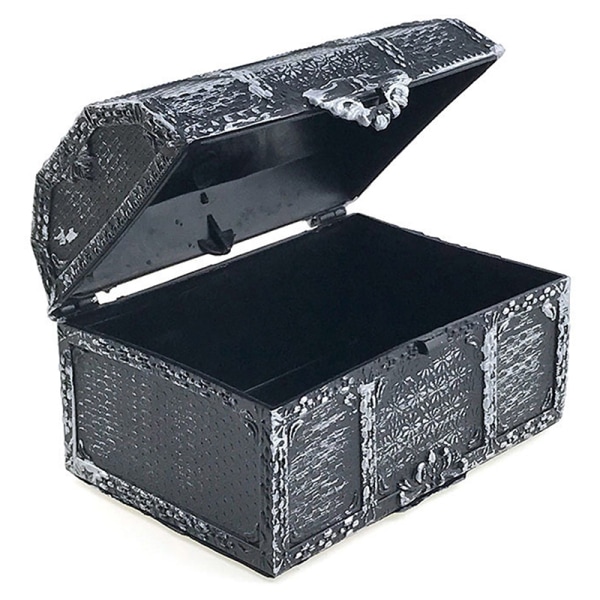 Retro Plast Pirate Treasure Box Crystal Gem Smyckeskrin Stora
