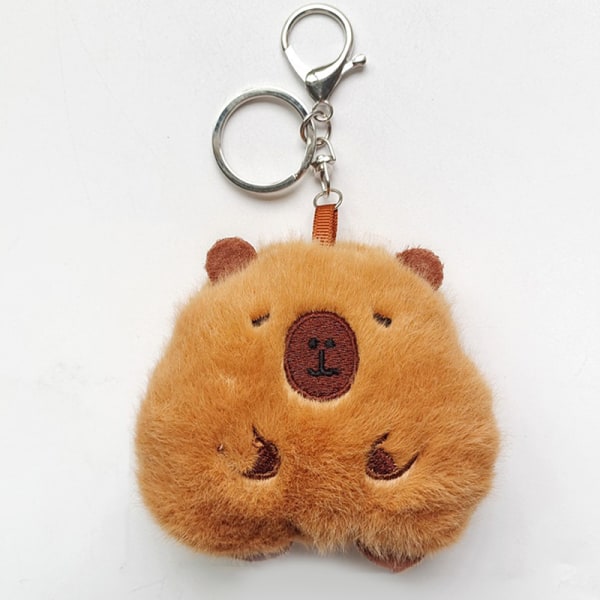 Squeak Capybara Nyckelring Marsvin Plyschleksakshängande Ryggsäck B