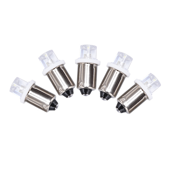 5st BA9S LED-indikatorlampa Nummerskylt Lampa Instrumentlampa DC12V