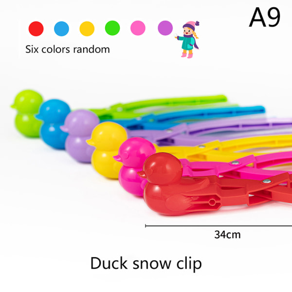 Snowball Maker Clip barn utomhus vinter snö sand form verktyg A9