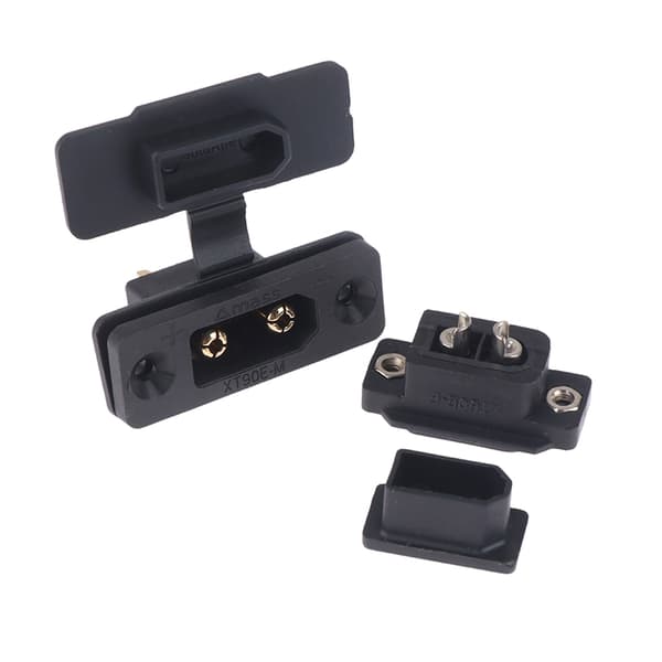 Monterbar kontakt XT60E XT90E EC5E EC8E med cover Hög ström XT M