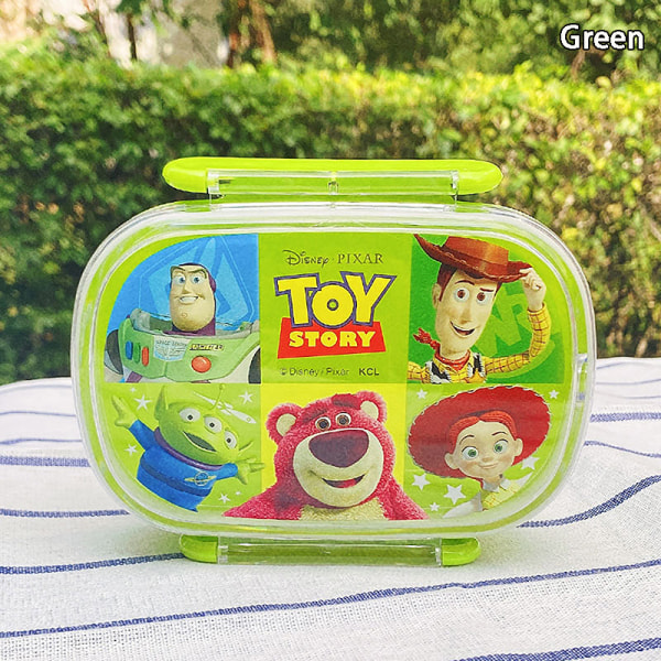 Lunchbox Barns tecknade Bento Box Mikrovågssnack Innehåll Green
