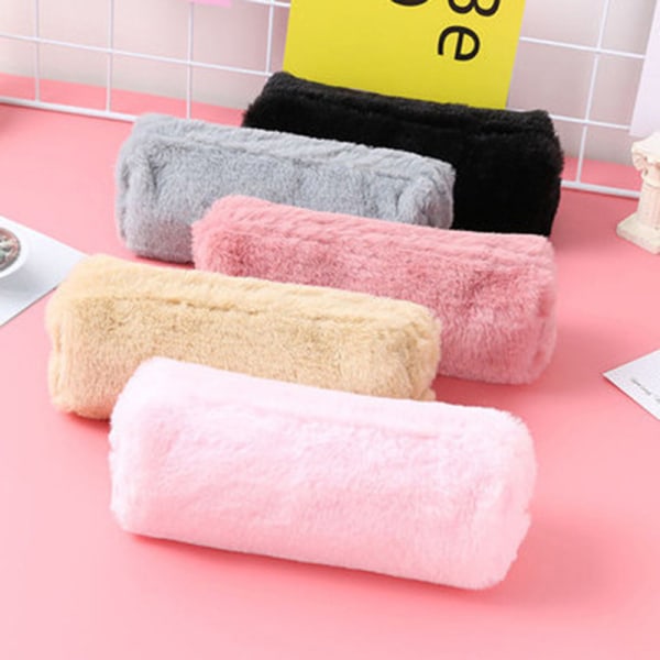 e fashion Plysch blixtlås Pennaväska Skolkontorsmaterial Statio A1