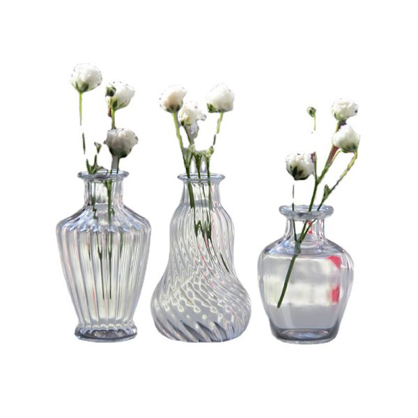 1st 1/6 eller 1/12 skala miniatyr dockhus glasvas för docka H A2