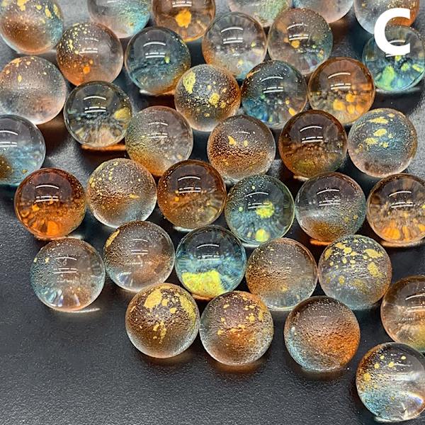 50st 12mm Glaskulor Kulor Charms Clear Pinball hine Hem C