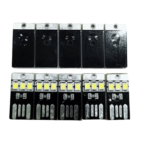 5 ST Nattlampa Mini Pocket Card USB Power LED 0,2W Ljus för C