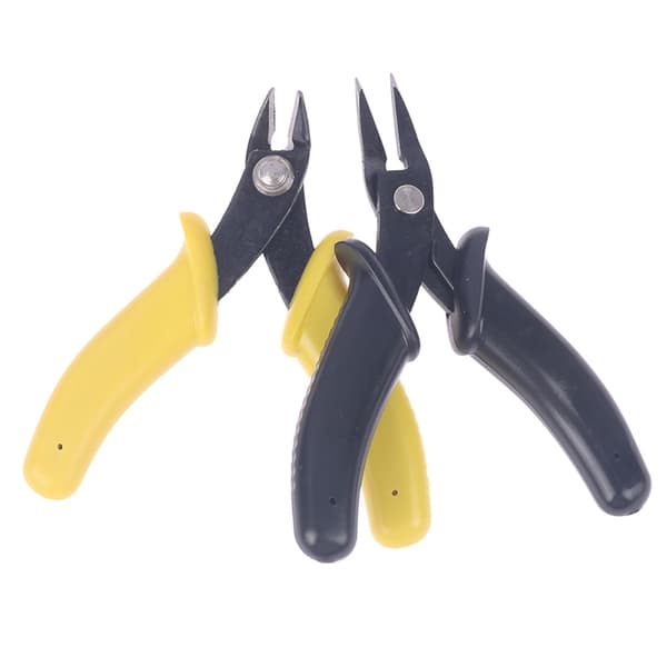 1/2 st monteringsverktyg 3D metallmodell Set för Clipper Nose Diagonal pliers