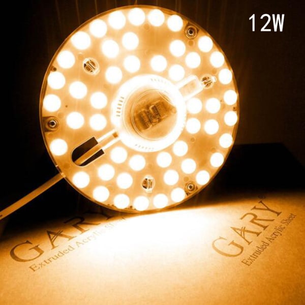 LED-modul LED-panel Taklampa Byt tillbehör Magnetisk Så 12w Warm white