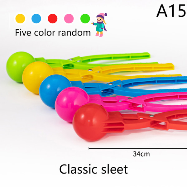 Snowball Maker Clip barn utomhus vinter snö sand form verktyg A15