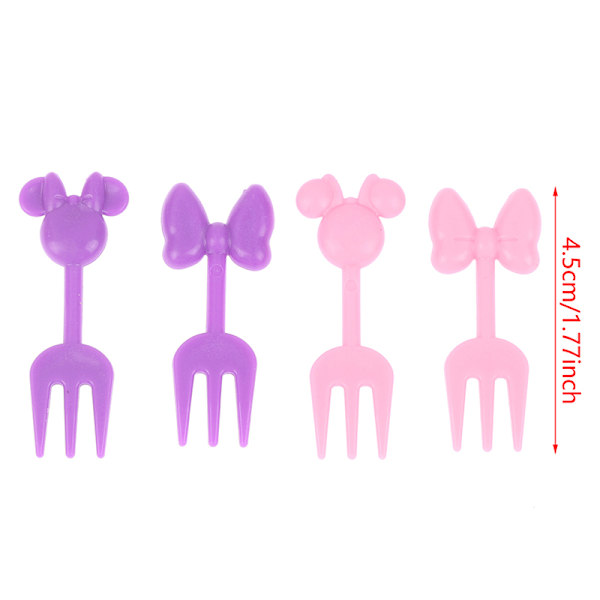 10st Mini Kids Animal Fruit Picks Forks Lunchbox Tillbehör De