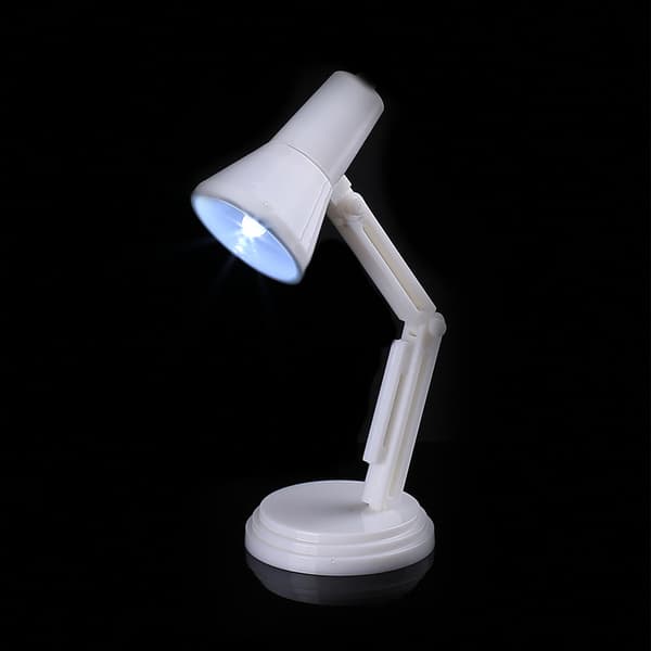 Vikbar LED-bordsbok läslampa Notebook Laptop Night Light Black