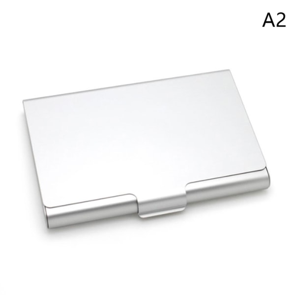 Kreativt case Aluminiumlegering Korthållare Metall Bo silver