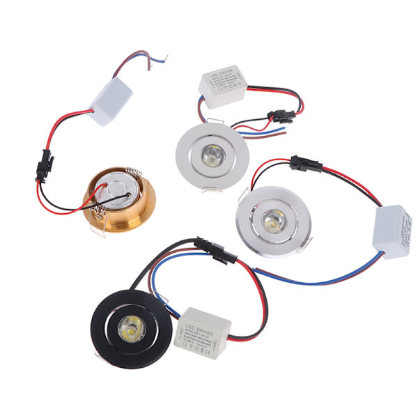Mini Led Down Light 3W 1W Dimbar Spot Light Infälld Light C 3(white 1W light 3)