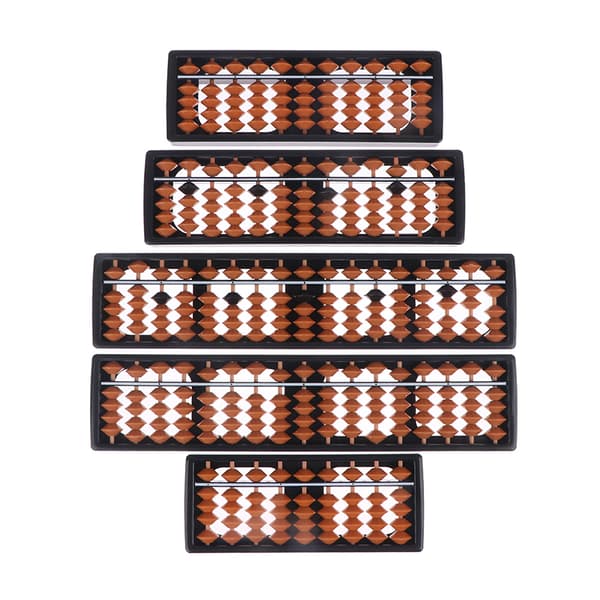 Standard Abacus Soroban Miniräknare Räkneverktyg Matematik Be 3(9 digit brown)