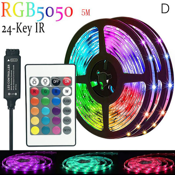 Original Lucky 5M 3M 600LEDS LED RGB Strip Light SMD 3528 Flexi D