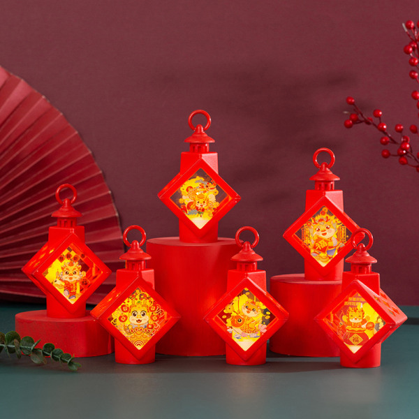 Year Of The Dragon Portable Luminous Lantern Nyårslykta H 4