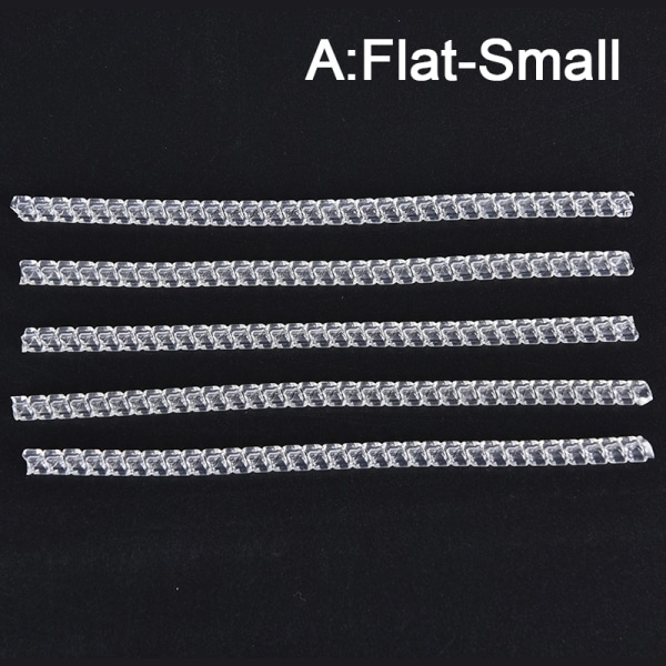 5st osynlig genomskinlig spiralbaserad ringstorleksjustering Re A:Flat-Small