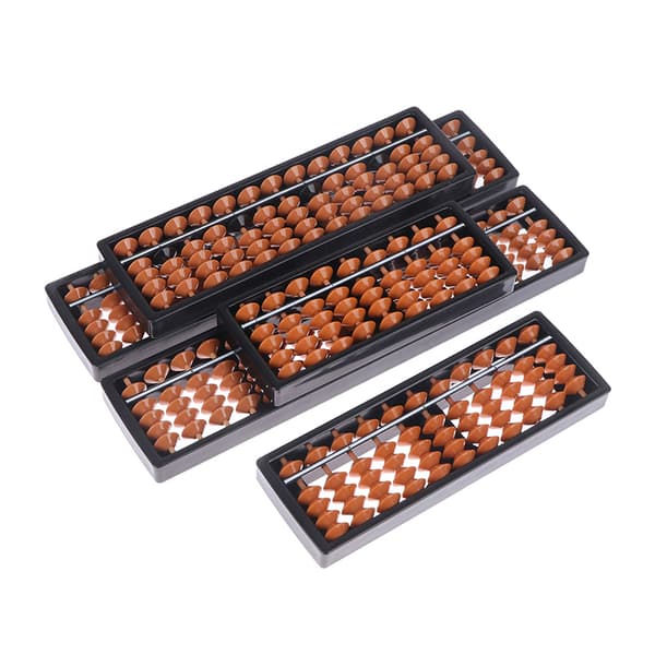 Standard Abacus Soroban Miniräknare Räkneverktyg Matematik Be 3(9 digit brown)