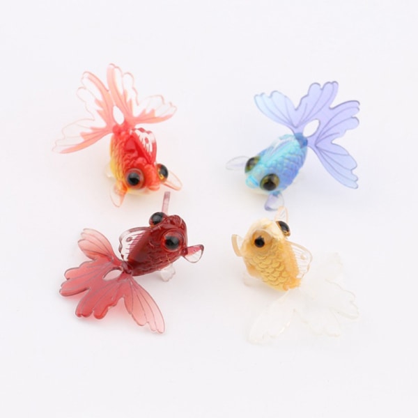 Lyx Resin e Goldfish Charms hängsmycke för örhänge halsband DIY A2