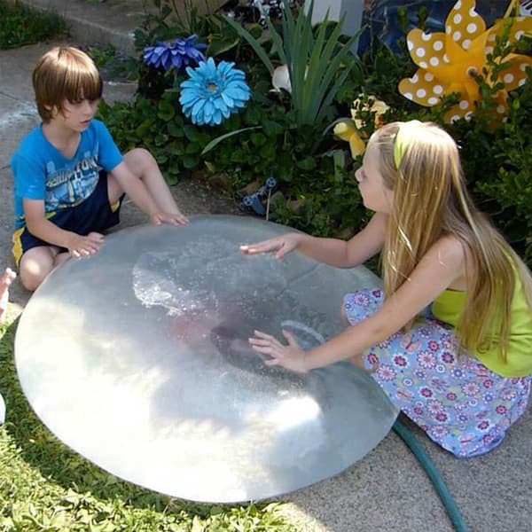 Bubble Ball Giant Elastisk Vattenfylld Ball TPR Interactive Swi Blue