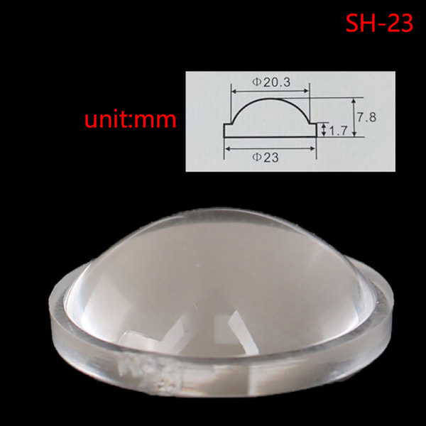 1st PMMA Plano konvex akryl Transparent kondensatorlins för Zo SH-23