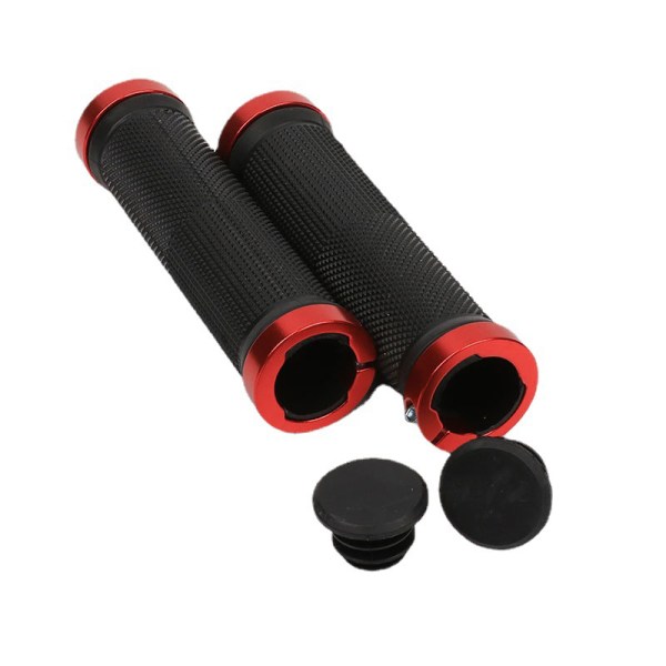 Gummi MTB Bike Grips Cykel Handtag Grip Antisladd Cykling Han Black