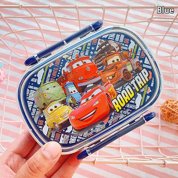 Lunchbox Barns tecknade Bento Box Mikrovågssnack Innehåll Blue