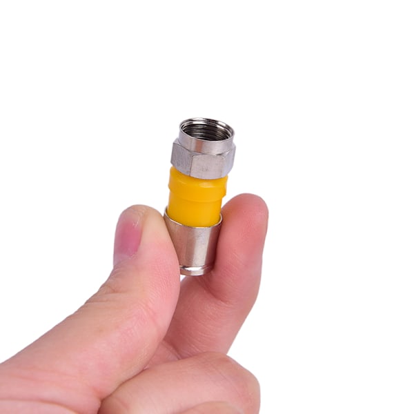 10st RG6 F Typ Kompression 2,8cm Snap Seal Plug Connector Wat