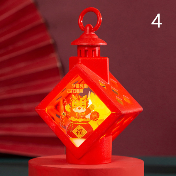 Year Of The Dragon Portable Luminous Lantern Nyårslykta H 4