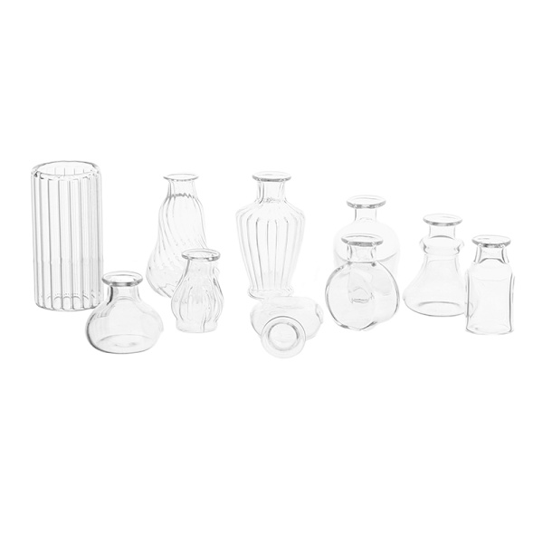 1st 1/6 eller 1/12 skala miniatyr dockhus glasvas för docka H A2
