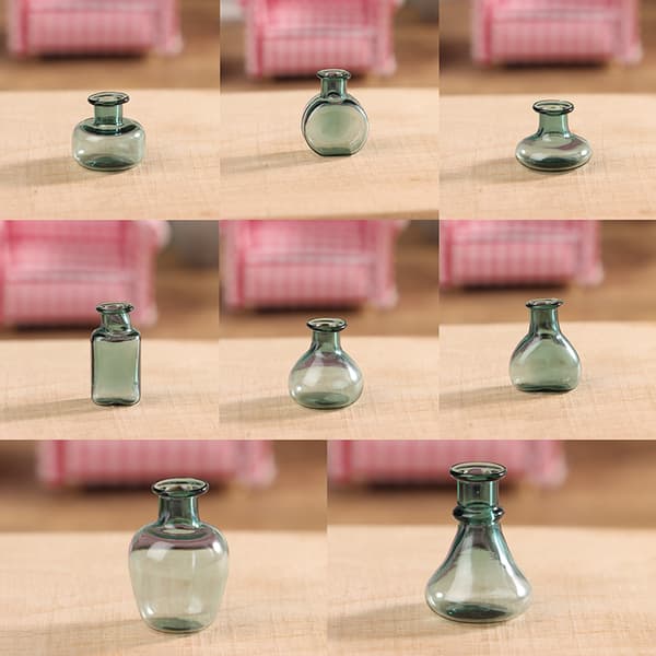 1st 1:12 Dockhus Miniatyrglasvas Blomsterarrangör Förvaring E