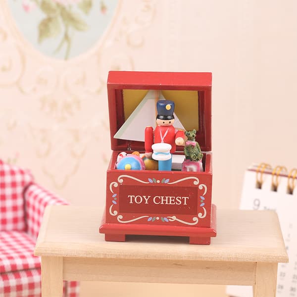 1:12 Dockhus Miniatyr Leksakslåda Jul Nötknäppare modell Kid