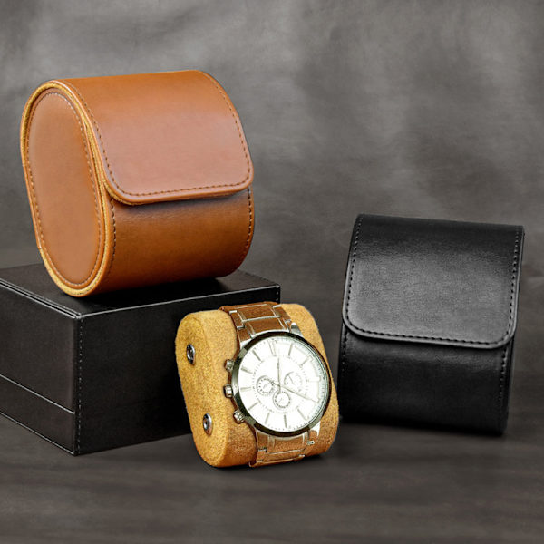 Retro Single Watch Bag Watch Förvaringslåda Portable Trave D