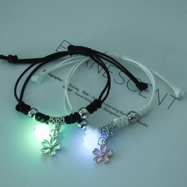 1 Par Luminous Star Moon Cat Armband Par Charm Handmade Adj A8