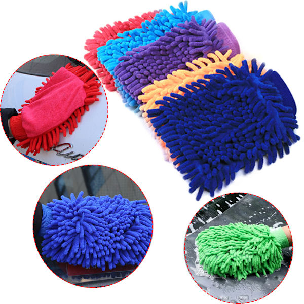 Lack Cleaner Microfiber Chenille Biltvätt Rengöringshandske