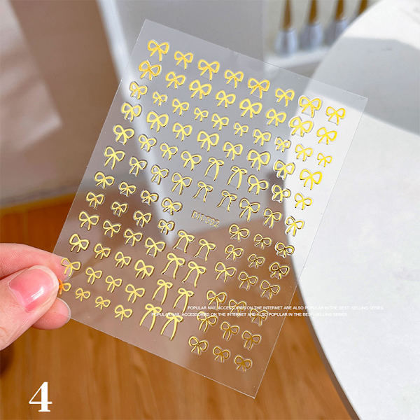 Tecknad graffiti-båge Ultra-Tunn Nail Art Stickers Kattunge Dog Be 4