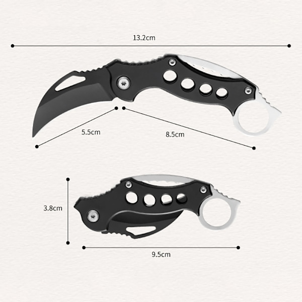 Outdoor Camping Survival Rostfritt stål Vikbar multiverktyg Kn