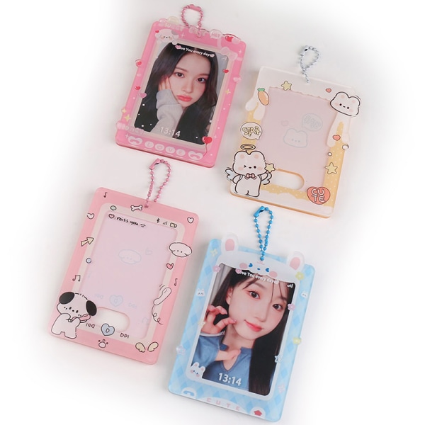 3-tums tecknad e-fotokorthållare Kpop Photocards Protector Ph B