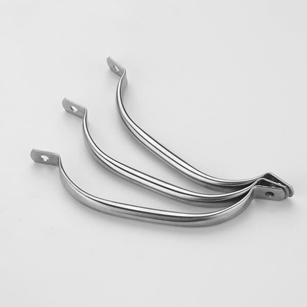 2-pack dörrknoppar i rostfritt stål Skåpsknoppar Silver Låda P 5inch