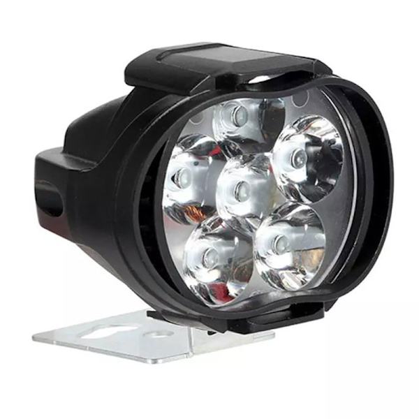 1 LED Motorcykel Strålkastare Vit Super Bright 6 LED Work Spotli