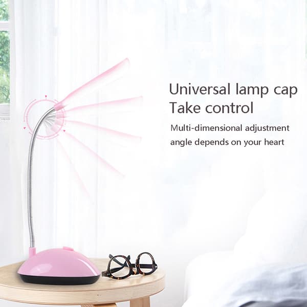 Bordslampa för sovrum LED Skrivbord Study Book Lights Sänglampa White