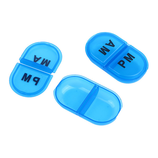 1st 2 Grids Daily Waterproof Pill Organizer Bärbar Pill Box P 1