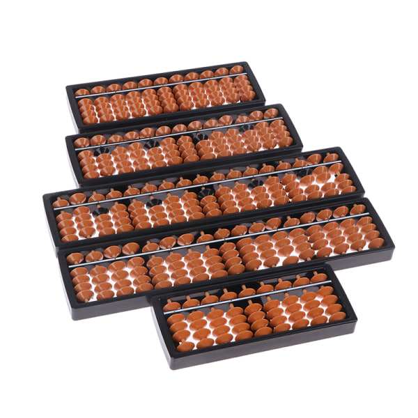 Standard Abacus Soroban Miniräknare Räkneverktyg Matematik Be 3(9 digit brown)