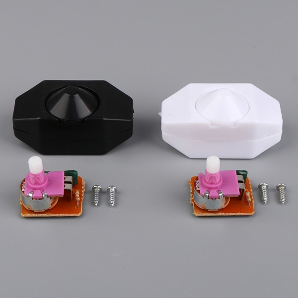 Led Dimmer Switch Justerbar kontrollknapp Lampa Dimmer Cord S White