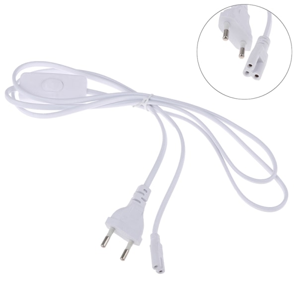 1,8m Belysningstillbehör 220V EU Plug Switch Kabel För T5 LED Tu A2