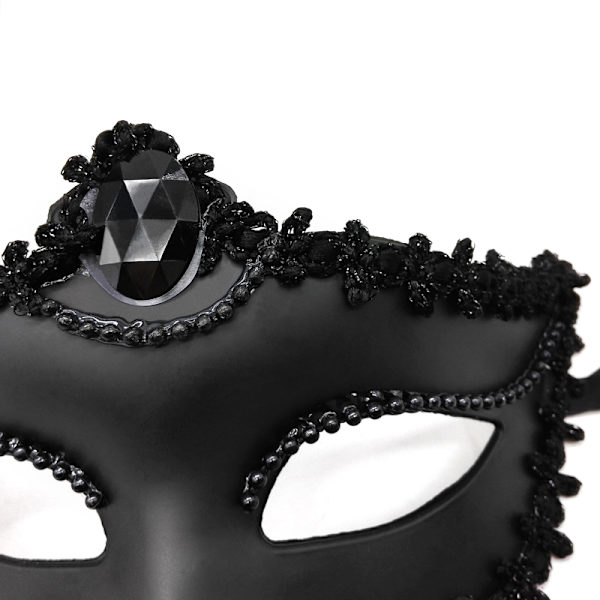 Maskerad Fjäder Sexig Venetiansk Mask Kvinnor För Ansikte Multi Colo White