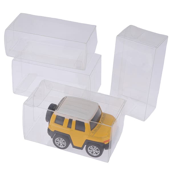 1Set 1:64 Bilmodell Display Box Transparent case PVC 5Pcs-3*4*8.2cm