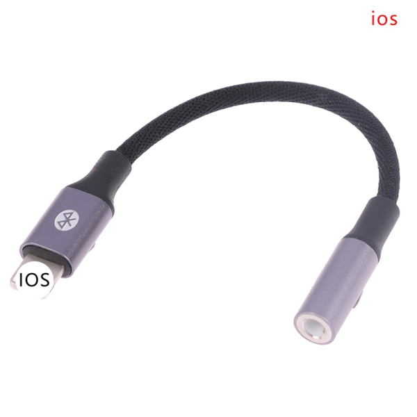 8-stift till 3,5 mm AUX-adapter för telefon 13 12 11 Pro Max /Typ-C L IOS